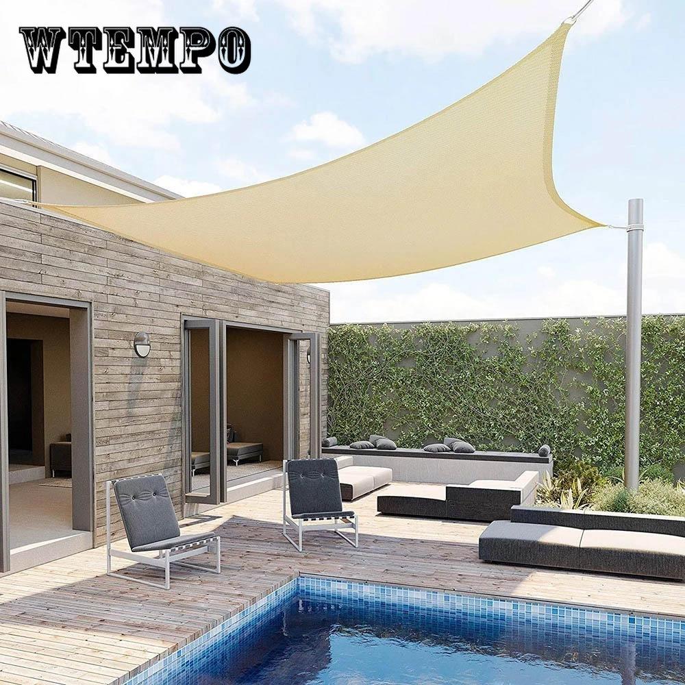 Летний уличный водонепроницаемый и УФ-теневой парус 300D, тент из ткани Оксфорд, холст, сад, терраса, навес, укрытие от солнца для кемпинга