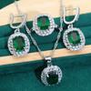 Europe and The United States Hot New Anti Allergic Jewelry AAA Zircon Necklace Earrings Ring Jewelry Set