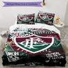 Flumi-nense Football Crest Printed Pattern Duvet Cover Set – includes 1 duvet cover and 2 matching pillowcases Bedroom decor Christmas gifts