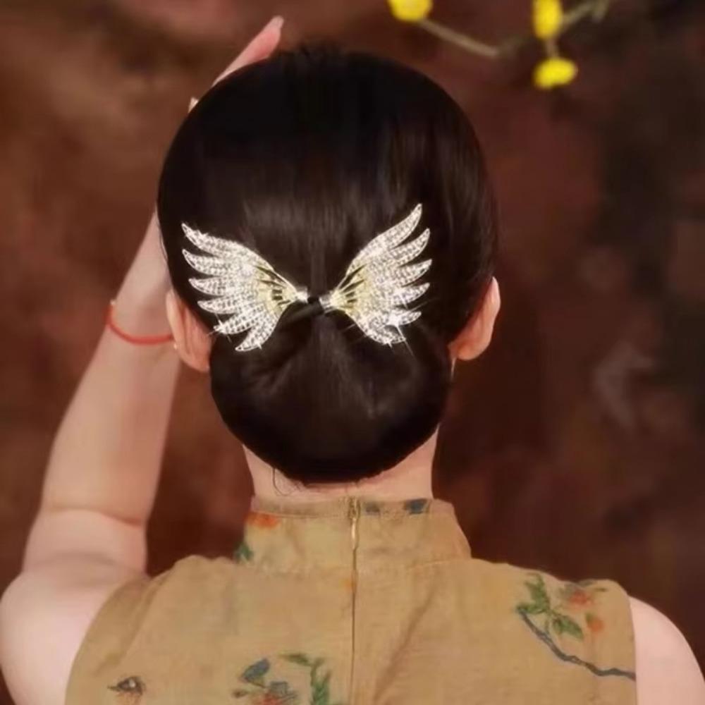 Полые павлиньи бигуди для волос Кристаллические крылья Твистер для волос Твист Прическа Пучок Аксессуары для волос