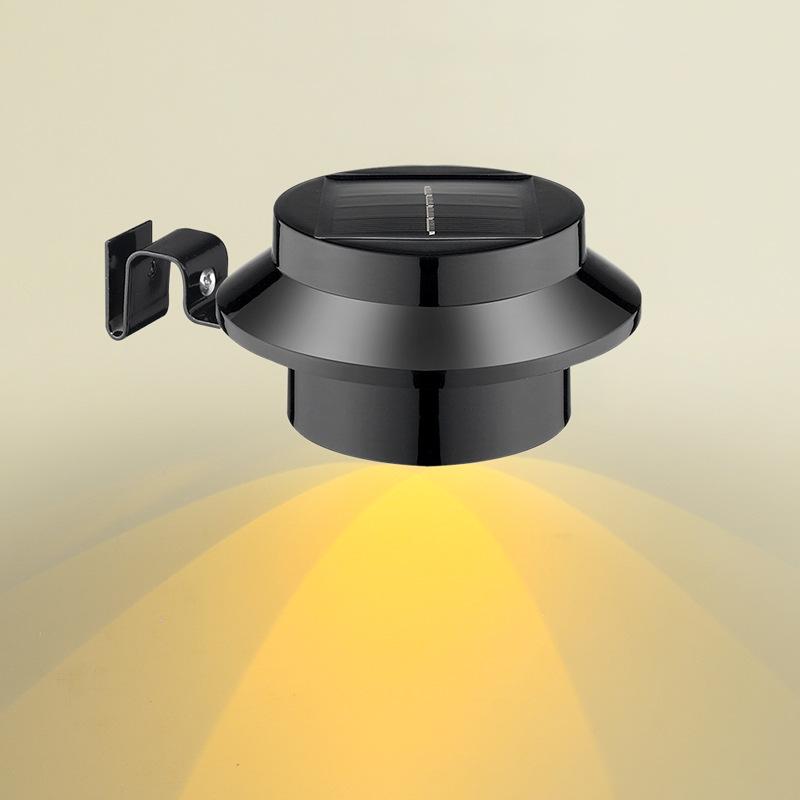 LED Solar Wall Lamp Perforated Outdoor Fence Decorative Lamp Outdoor Waterproof Eaves Garden Wall Lighting Fence Lamp Courtyard Outdoor Courtyard Lamp