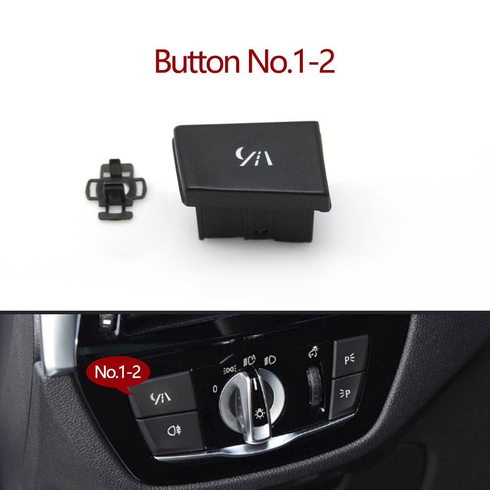 Car Headlight Switch Rotary Knob Head Lamp Switch Foglight Button Cover Replace For BMW G30 G31 G38 F90 G32 G01 G08 F97 G02 F98