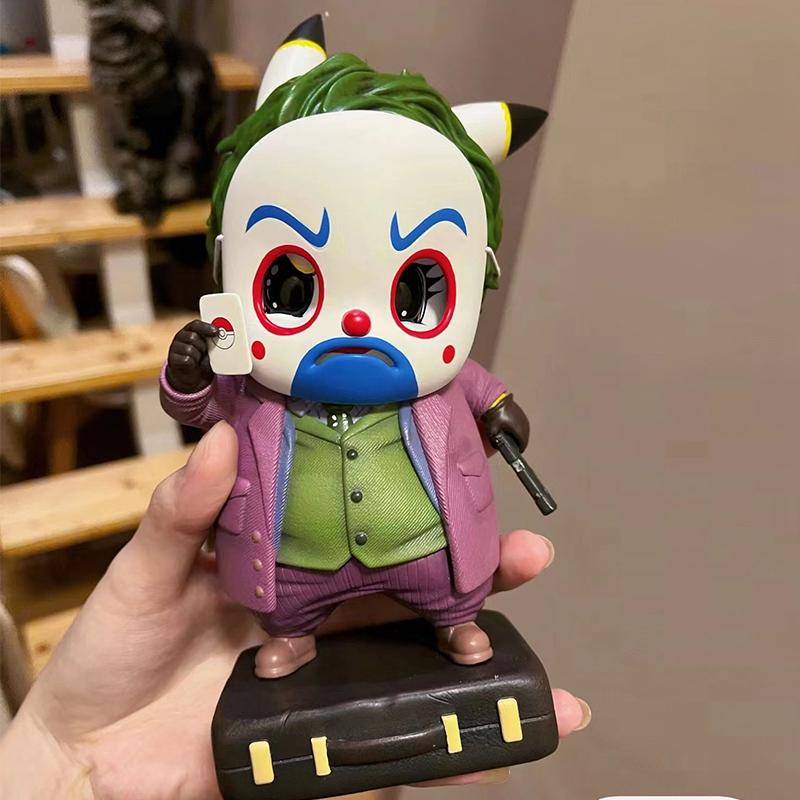 12.5cm Pikachu Cos The Joker GK Collection Birthday Gifts Decoration Action Figure Statues