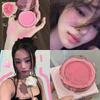 Monochrome Blusher Plate Matte Milk Apricot Shrink Expansion Color Brightening Chin Purple Female Nude Makeup Repair 2025 New Arrival Best Selling