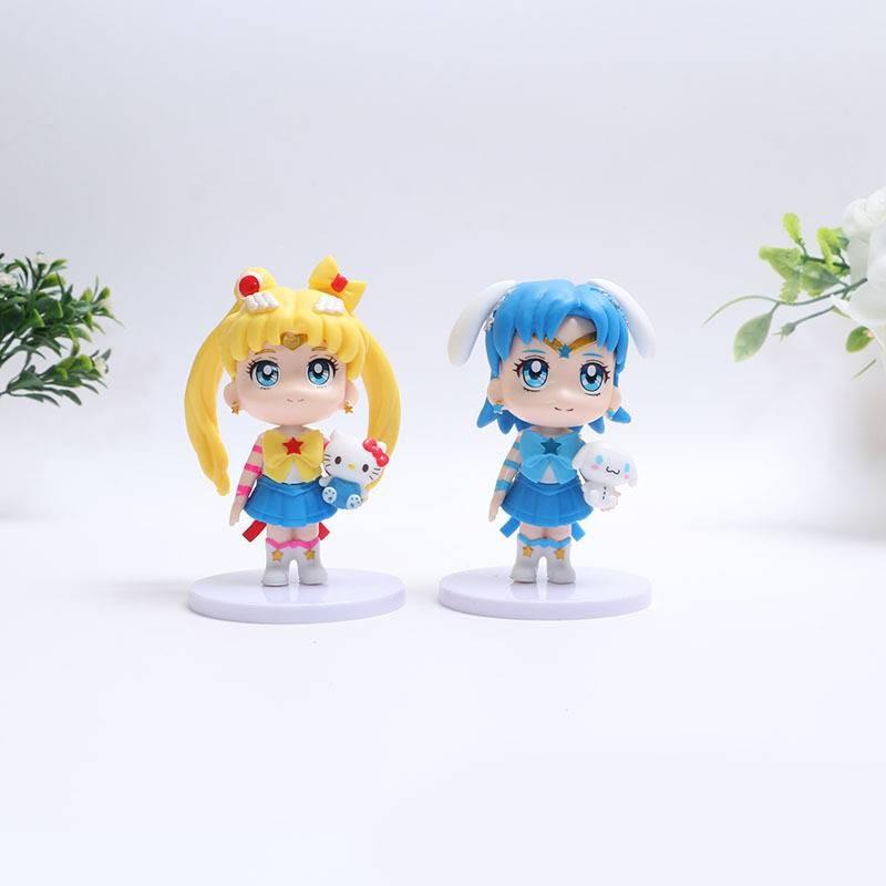 Красиво изготовленные фигурки Сейлор Мун и персонажей Sanrio из ПВХ. Идеально подходят для коллекционеров и поклонников.