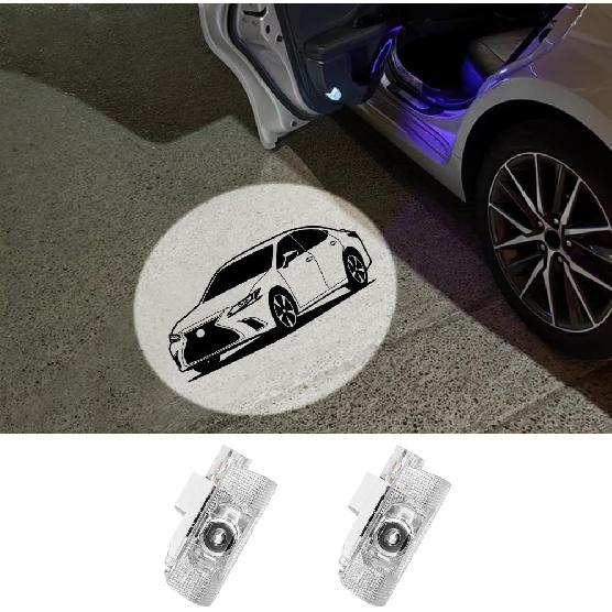 Светодиодные проекторы логотипа в двери, Аксессуары Toyota для Toyota Sienna 2021-2026 | HD-освещение под дверью для Toyota Sienna, Сверхъяркие 3D-лазерные приветственные огни