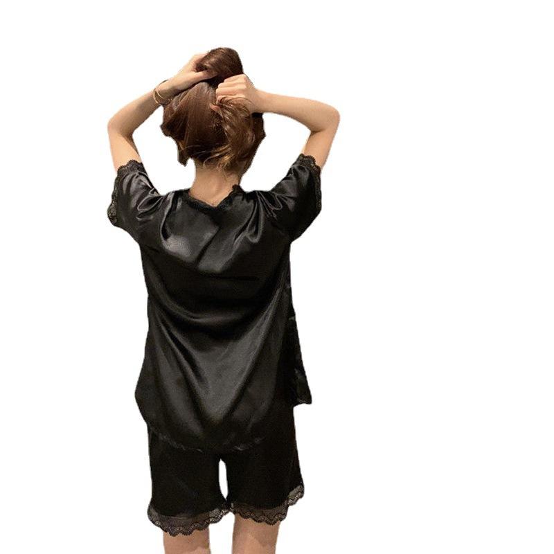Foreign Style High Value Style Cute Outside Pajamas Female Princess Style Short Sleeve Simple Home Suit