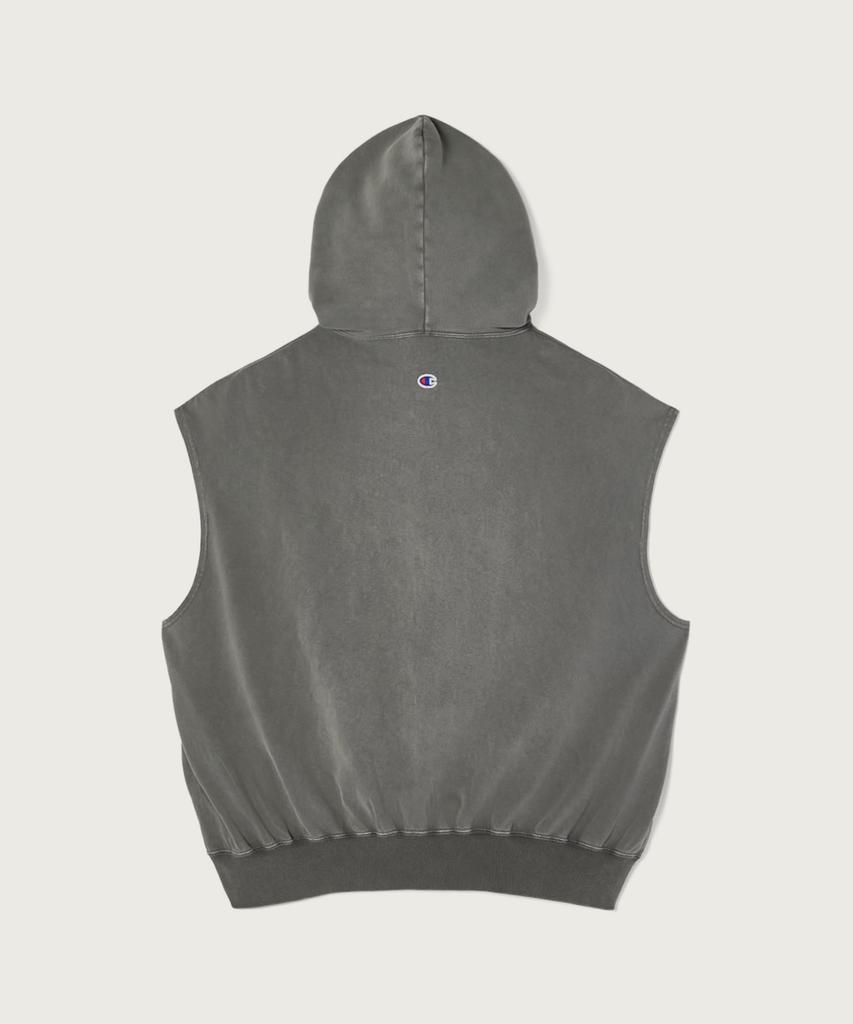 CHAMPION X N.Hollywood Reversible Hooded Sleeveless Dark Grey