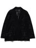 В:MING LIFE STORE от BEAMS Женский приталенный жакет с кружевом (Размеры S-M) черный