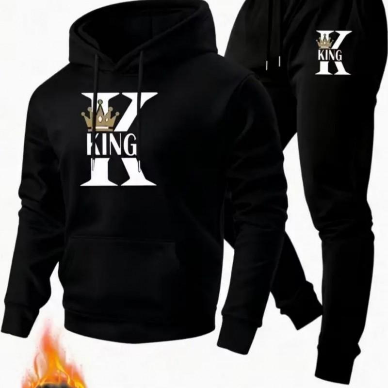 Mens Hoodie - Set 2026 Fashion Casual Letter Print