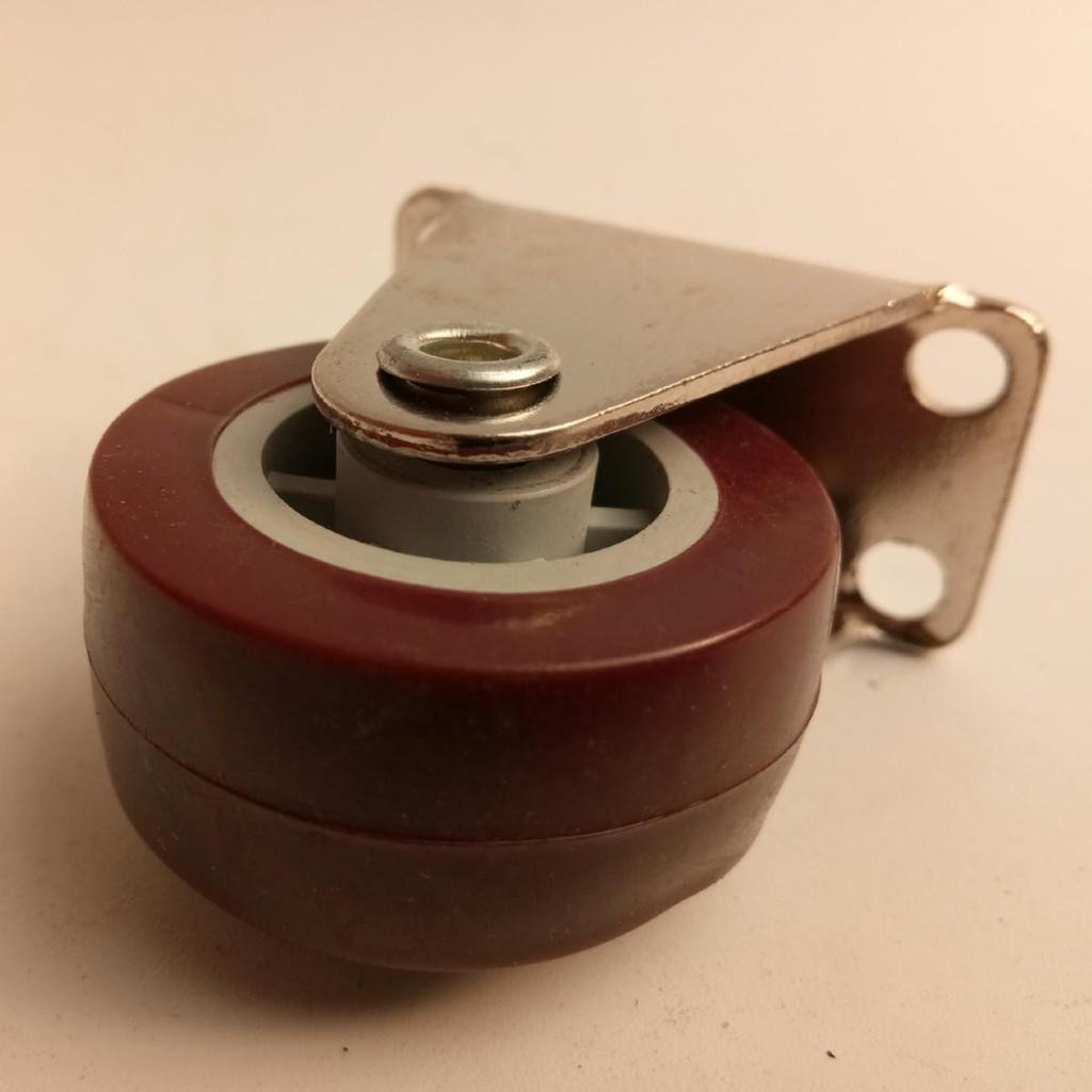 Red Polyurethane Swivel Caster Wheel for Furniture (Light-Duty)