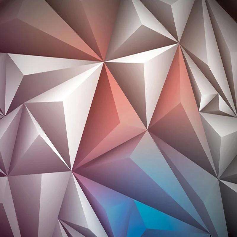 Флизелиновые обои 3D Геометрия Современные Креативные Настенные Росписи Гостиная ТВ Фон Обои