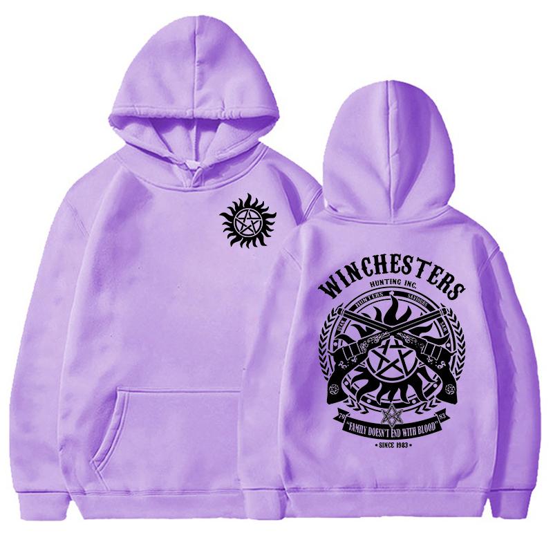 NEW Supernatural Printed Hoodie Women Men Fashion Autumn Winter Warm Sweatshirt Hip Hop Harajuku Streetwear Long Sleeve Pullover