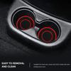 2Pcs Car Cup Coasters Heat-Resistant Non-Slip Design Waterproof Groove Pattern Universal