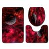 Planet Bathroom Floor Mat Bathroom Mat Toilet Three-Piece Set