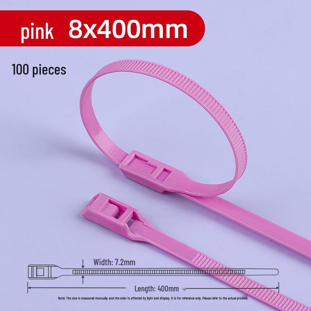 Нейлоновая самозатягивающаяся кабельная стяжка Naughty Castle для детского парка (8x350x400) - Особый цвет