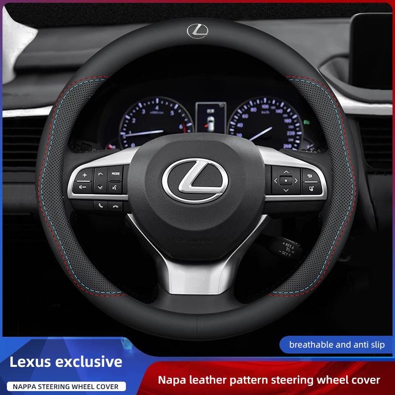 38 см Кожаная Накидка на Руль Автомобиля Аксессуары для Интерьера Для Lexus F SPORT GS GX IS LS LX CT LC RC LBX NX RX 350h 450h ES UX