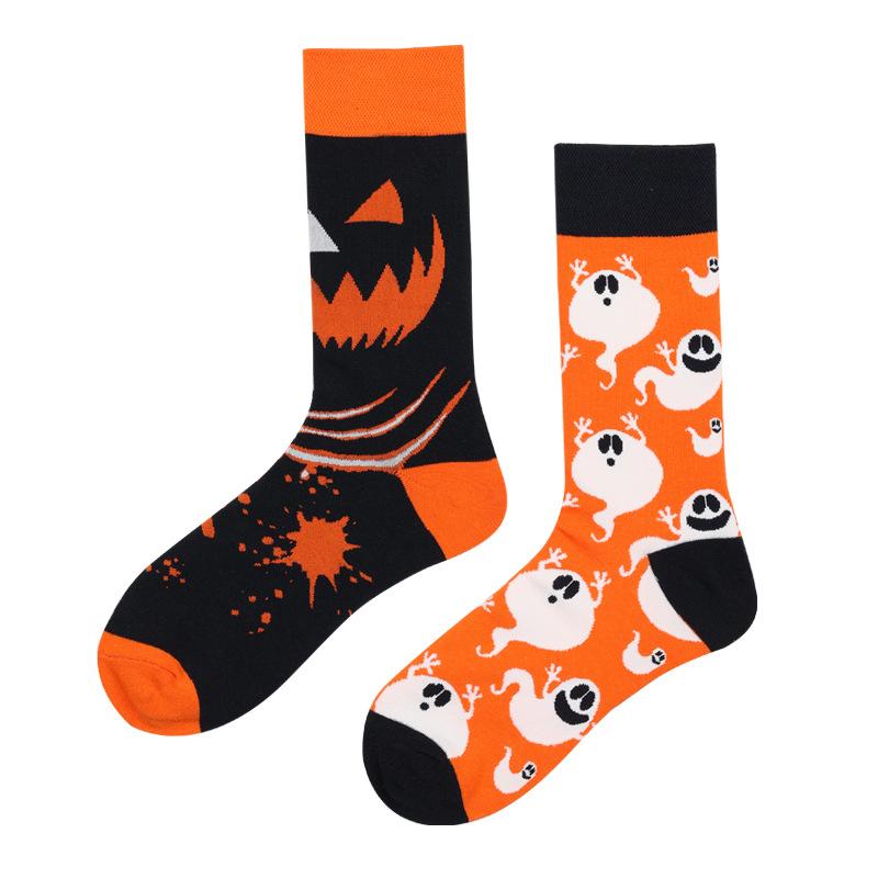 Носки мужские и женские с мандаринками, оригинальные модные носки AB, средние высокие носки-трубы, хлопковые носки с изображением цветов, фруктов, животных и мультфильмов