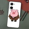 Милый РОЗОВЫЙ Kawai Чехол-поросенок Для Realme C67 C51 C75 C63 C61 C65 C55 C53 C35 C71 11 12 13 14 Pro Plus GT6 GT7 15 Pro
