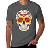 Skull Rose Tshirt Casual Street Style Short Sleeve Tee
