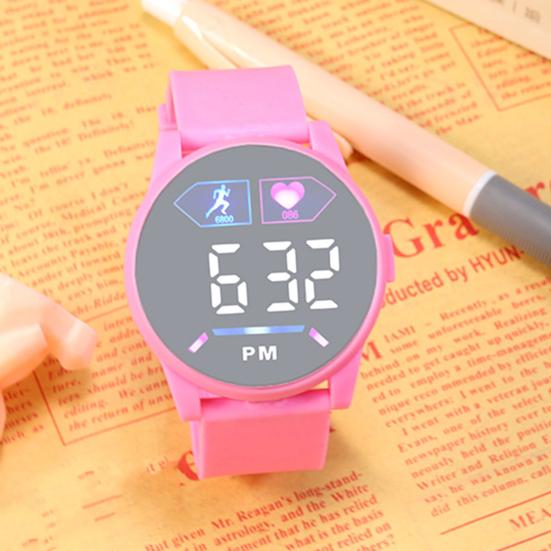 Умные часы LED Электронные наручные часы Силиконовый экран Дисплей Ремешок Детский Спорт Фитнес-трекер