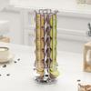Coffee Capsule Holder 24 Capsules Coffee Capsule Dispenser Metal Holder Rotatable Capsule Storage Rack Coffee Accessories