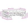 Outdoor Sofa Set with Cushions 9 pcs Natural and Light Grey