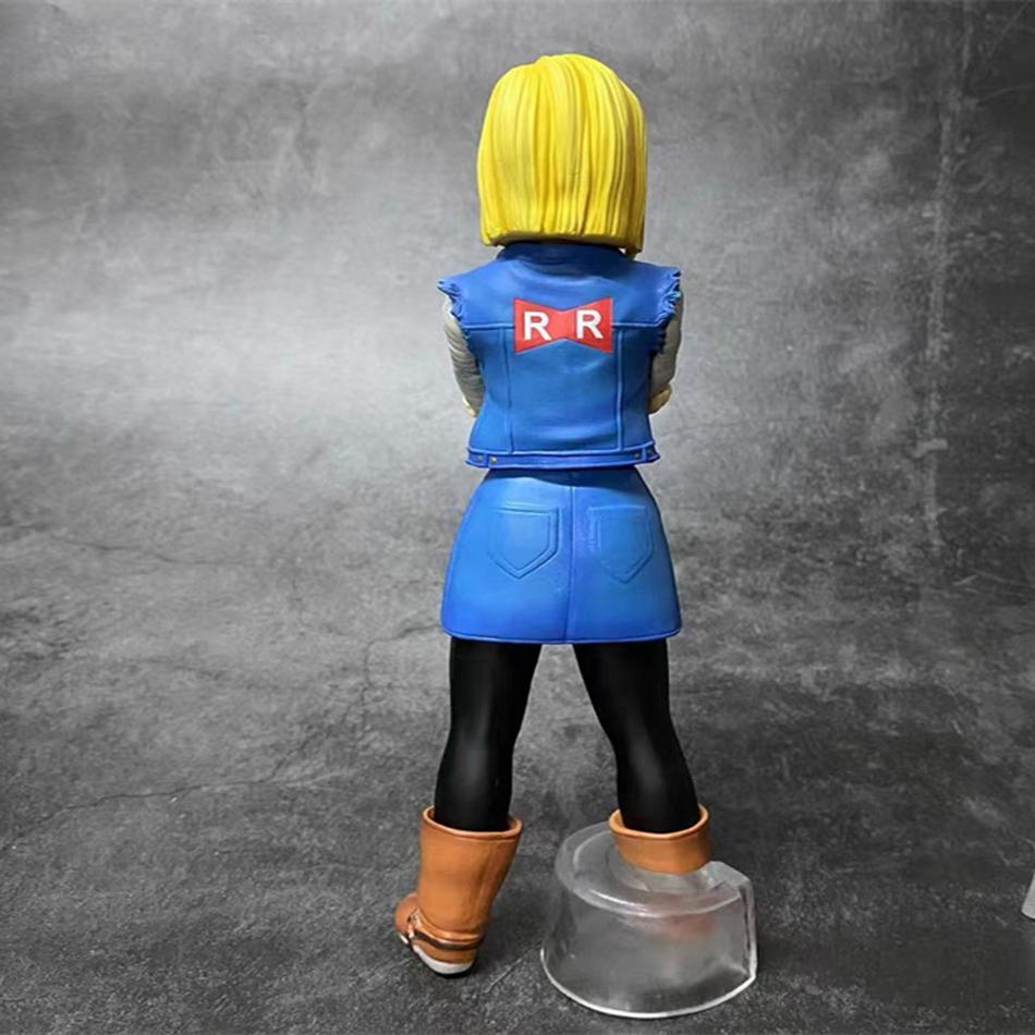 В наличии Android 17 18 Фигурка Dragon Ball Z ПВХ 24 см Фигурки Действия Коллекционная Модель Игрушки Для Детей Рождественские Подарки