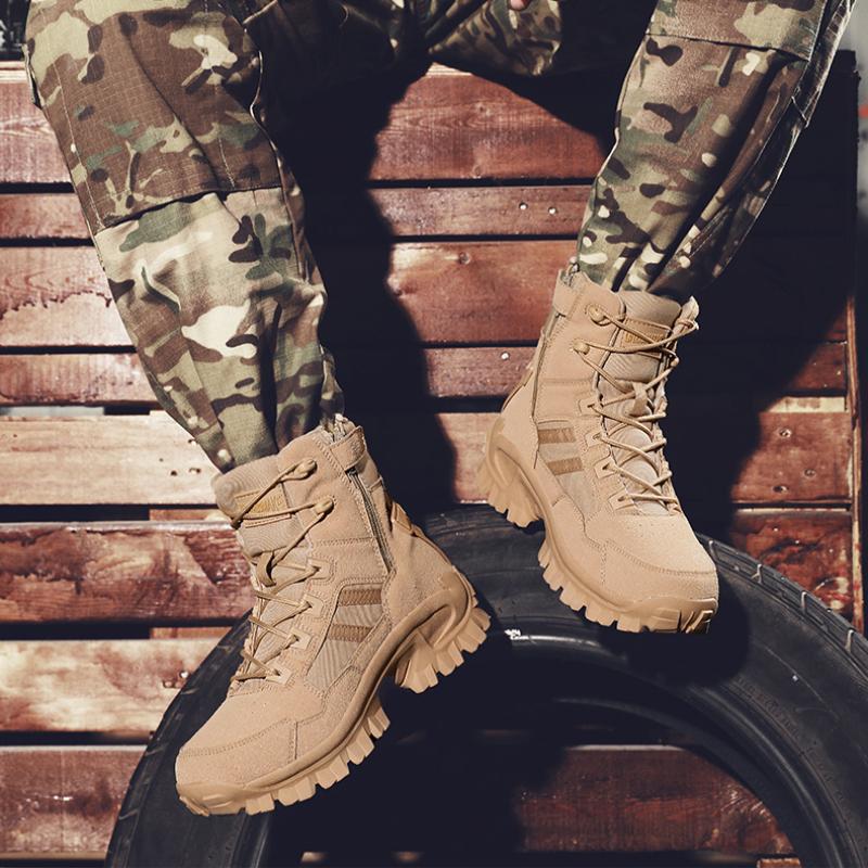 Мужские пустынные военные ботинки, нескользящие тактические ботинки для походов по пустыне, ботинки для охоты, мужские ботинки