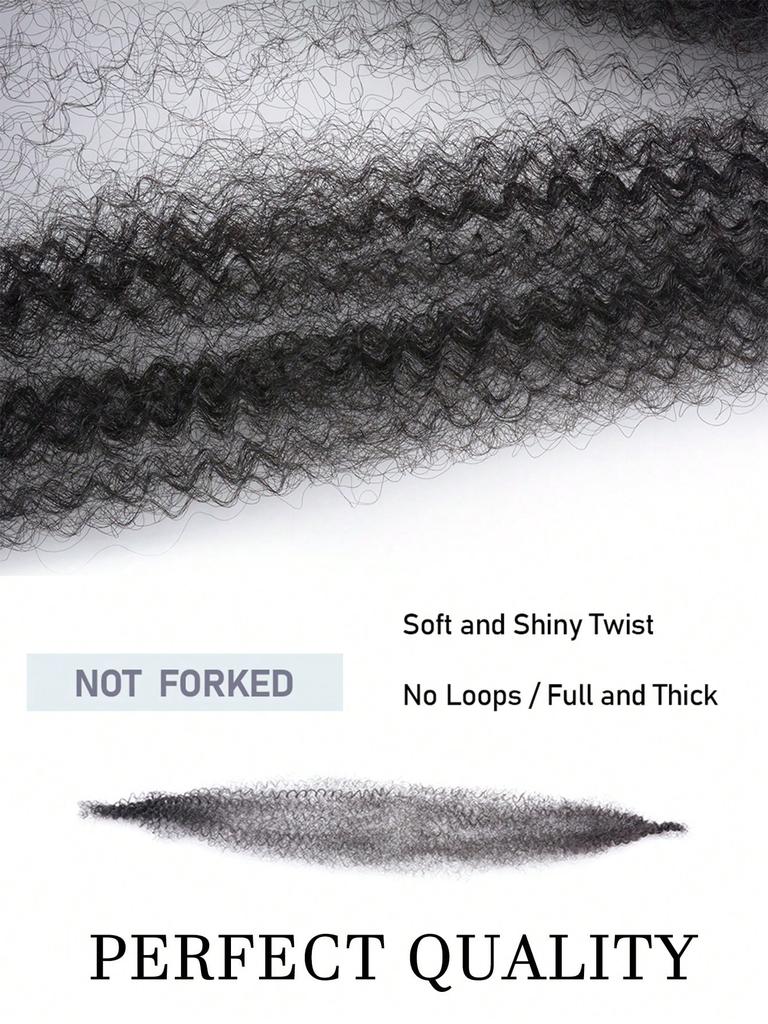 16-дюймовые Kinky Twist Marley плетение крючком синтетические предварительно разделенные пружинистые афро-твист волосы для косичек-бабочек