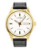 Leather Strap White Dial Automatic NY4059-09A Men's Watch