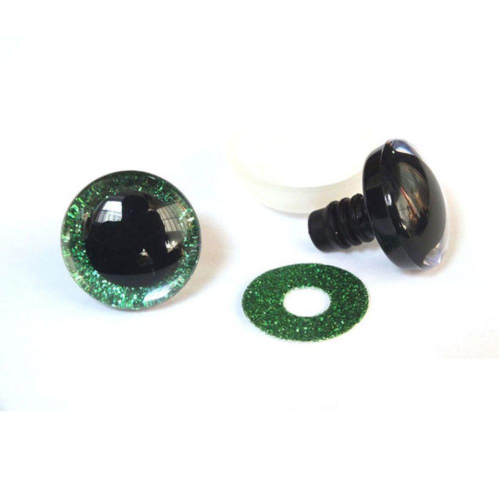 Plastic Safety Eyes Stuffed Toys Doll Making Eyes 3D Glitter Eyes 3D Doll Eyes Plush Toys Eyes