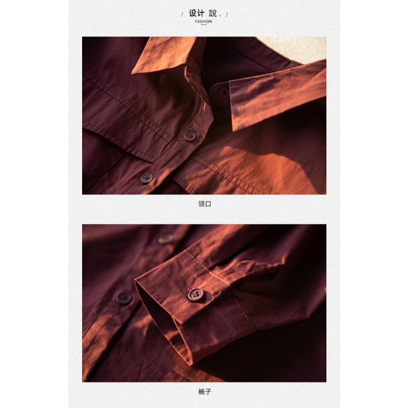 Cotton and Women's Outfits Are Fashionable This Year's Popular Tops Small Shirts Long-sleeved Shirts