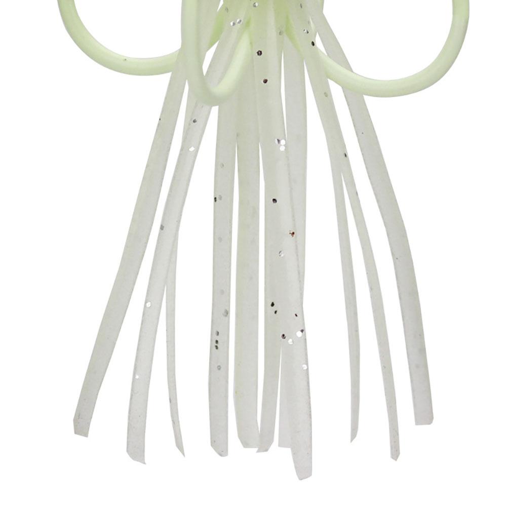 5pcs Squid Skirts Fishing Lures With Hooks Octopus Artificial Bait Fishing Jigs Luminous Fishing Hooks