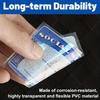 10/20 Pcs Social Security Card Sleeves Transparent Medicare Card Protector Water Resistant Clear PVC Card Holder for ID Debit Credit Card