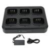 База для зарядки раций на 6 портов, безопасная быстрая зарядка, многопортовое зарядное устройство для двухсторонних радиостанций BF?UV5R