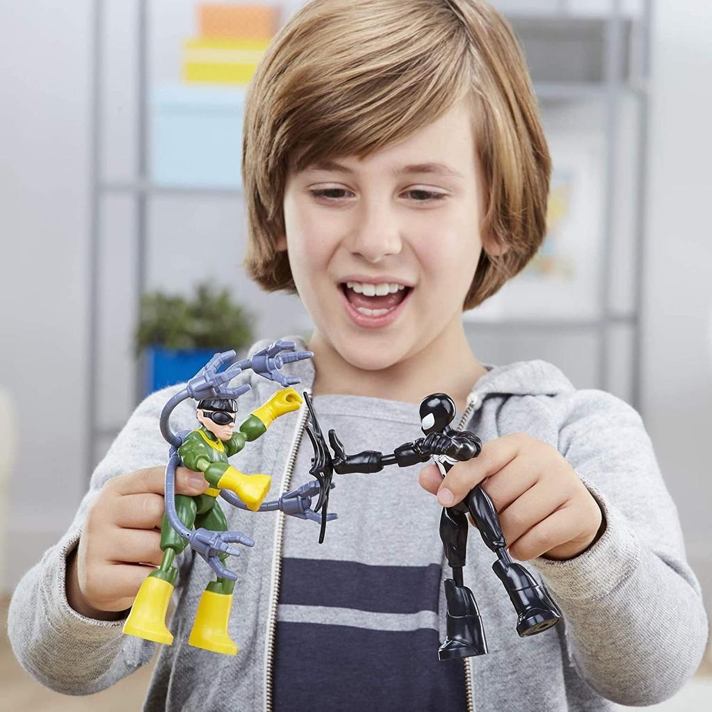 Hasbro Collectibles Marvel Bend And Flex Vs Pack Marvel Black Suit Doc Ock Action Figure Toy Flexible Figure Ages - Spider-Man Spider-Man Vs. 6" 4+