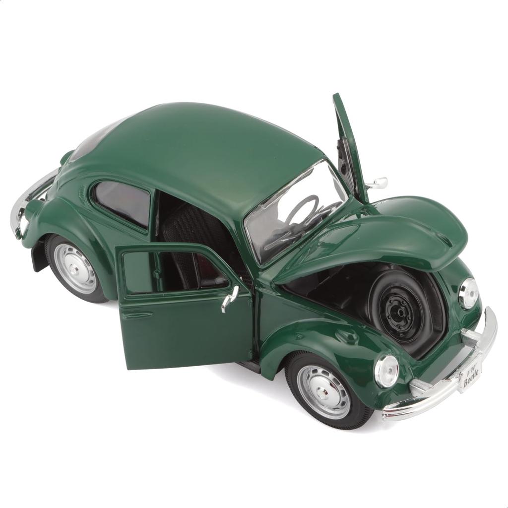 Maisto Scale Diecast Volkswagen Beetle 1973 Finished 31926 GN 1/24 Green, Model,