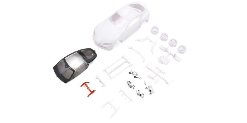 Kyosho Toyota GR Supra White Body Set with Unpainted Wheels MZN202