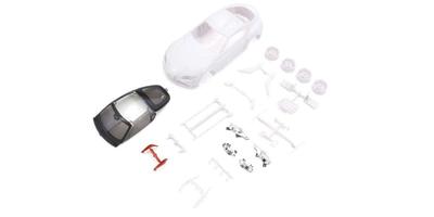 Комплект белого кузова Kyosho Toyota GR Supra с неокрашенными дисками MZN202