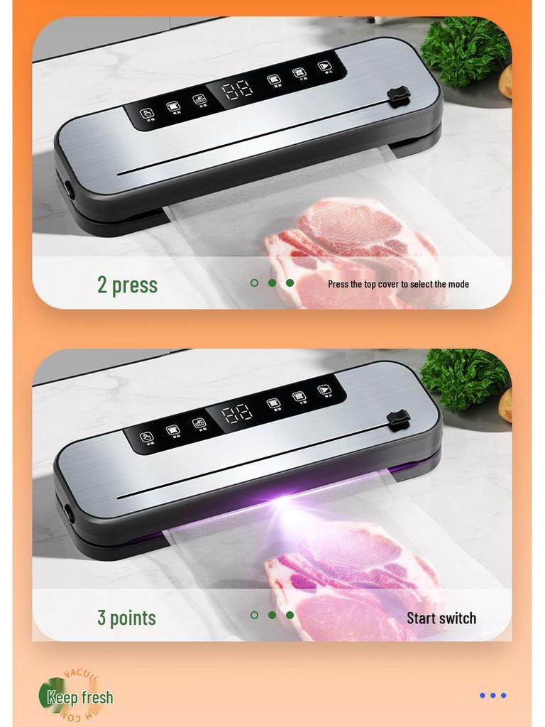 Автоматический вакуумный упаковщик для дома и коммерческого использования - Машина для сохранения и упаковки продуктов