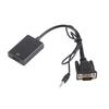 Преобразователь интерфейса мультимедиа VGA в HD 1080p USB-блок питания VGA-адаптер с 3,5-мм звуковым кабелем