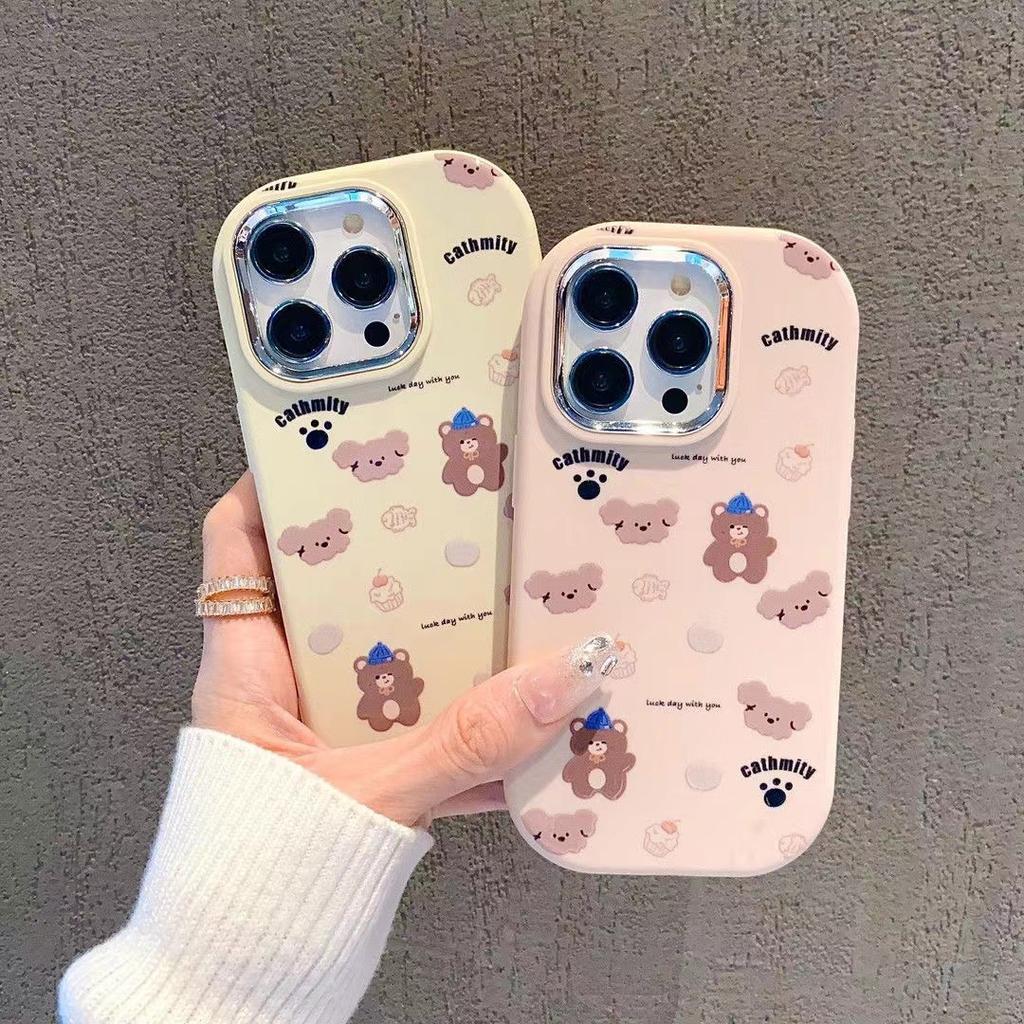 Полный экран медведь 14pro милый 15promax мобильный телефон чехол Iphone16 девушка 13/12