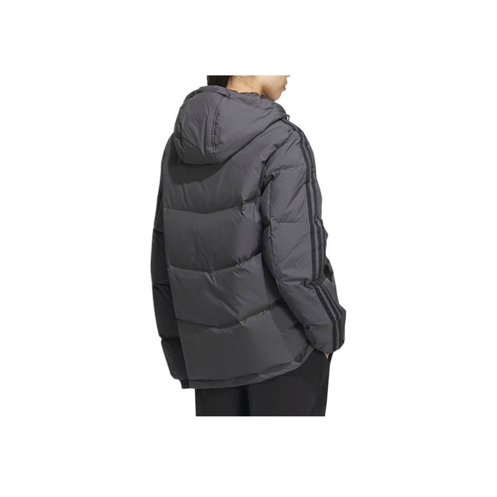 adidas Unitefit Sports Lifestyle Series Универсальная удобная куртка-пуховик с капюшоном унисекс Верхняя одежда Темно-серый JW6733