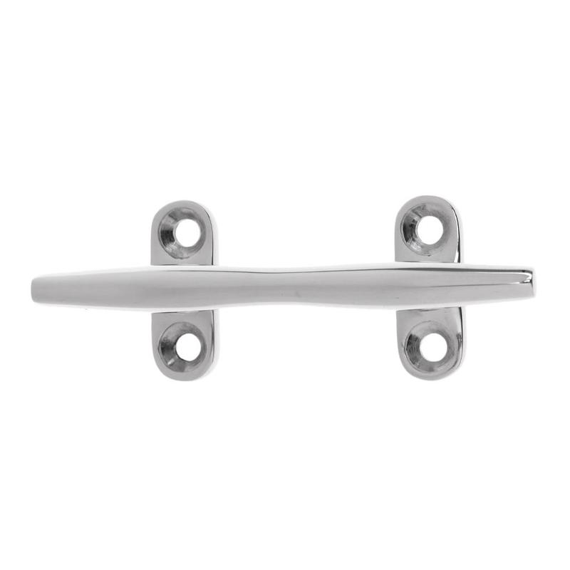 High Polished 316 Stainless Steel Deck Cleat Multipurpose Boat Dock Rope Cleat for Watercraft Mooring Storage Solutions