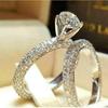 Stunning Heart-Shaped Zirconia Stackable Engagement Ring Set