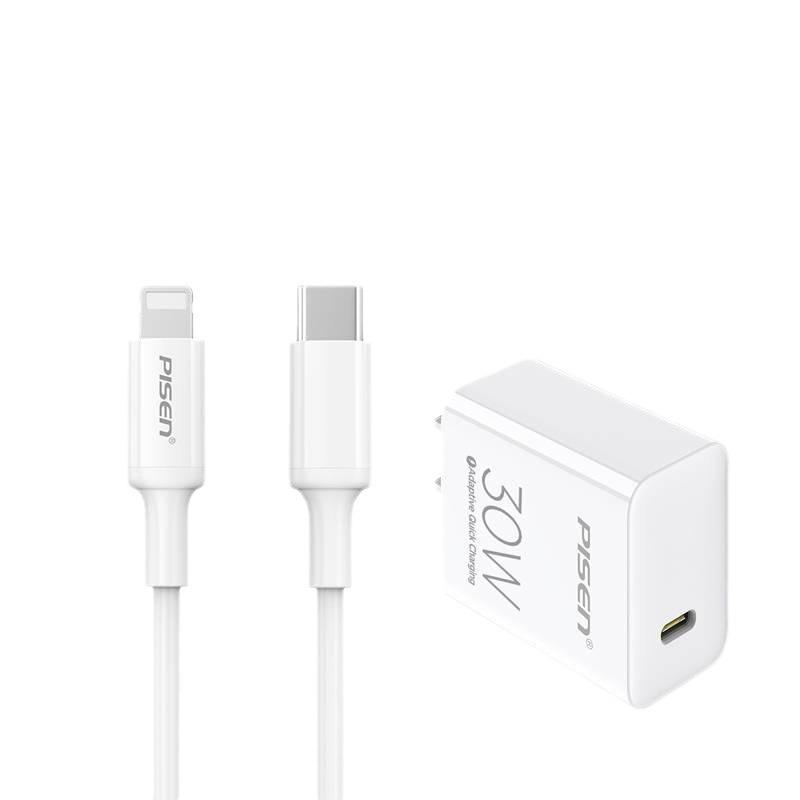 Складное быстрое зарядное устройство PISEN 30 Вт для iPhone 13/14