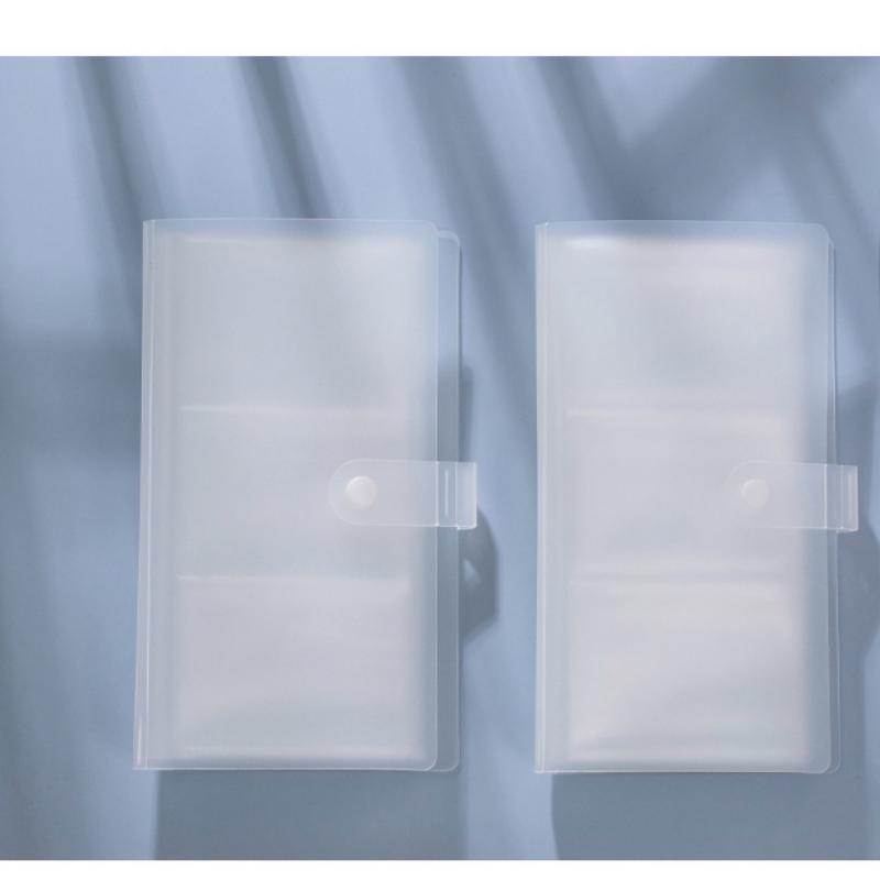 Карманный мини-фотоальбом Прозрачный альбом Держатель для фотокарточек Мини-альбом Хранение коллекционных карточек Альбом для билетов на поезд