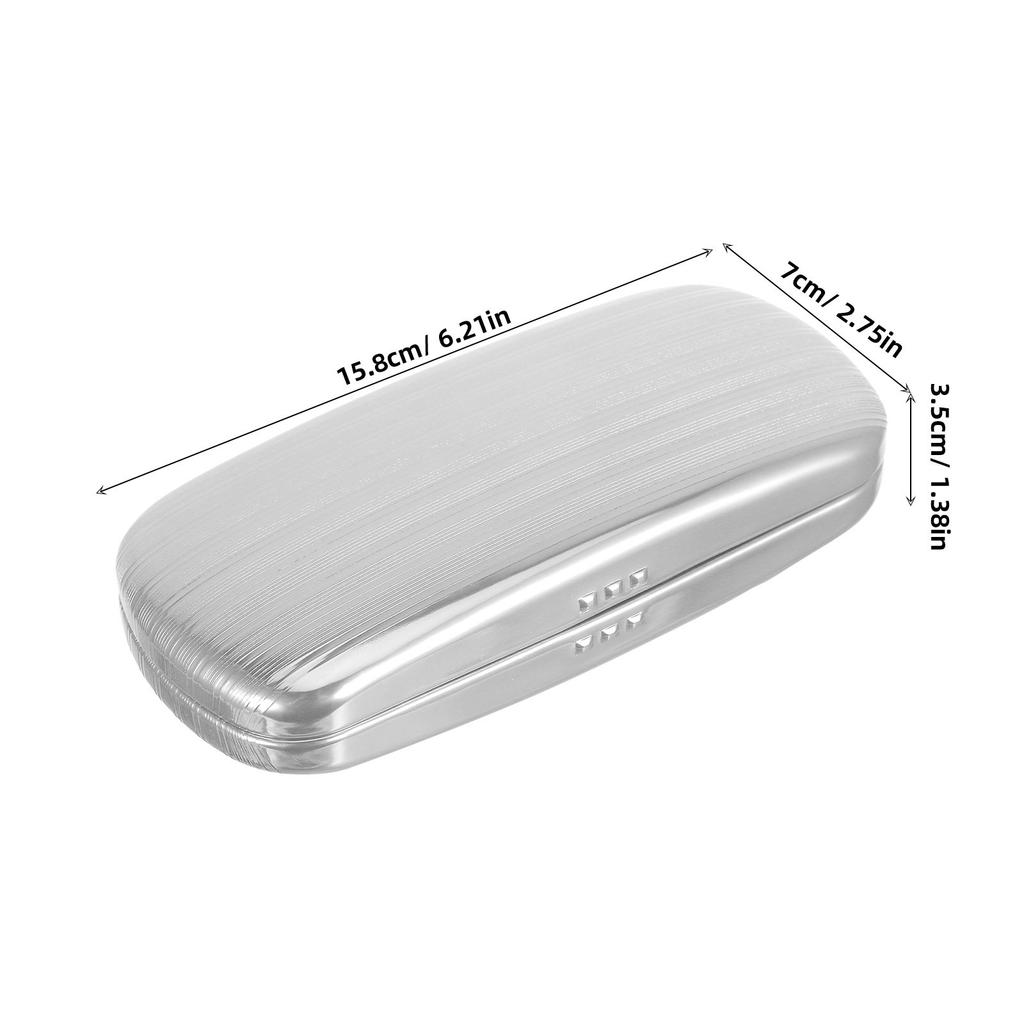 Handmade Aluminum Sunglasses Case Slim Hard Shell Protective Eyeglass Travel Storage Box Spectacle Glasses Holder