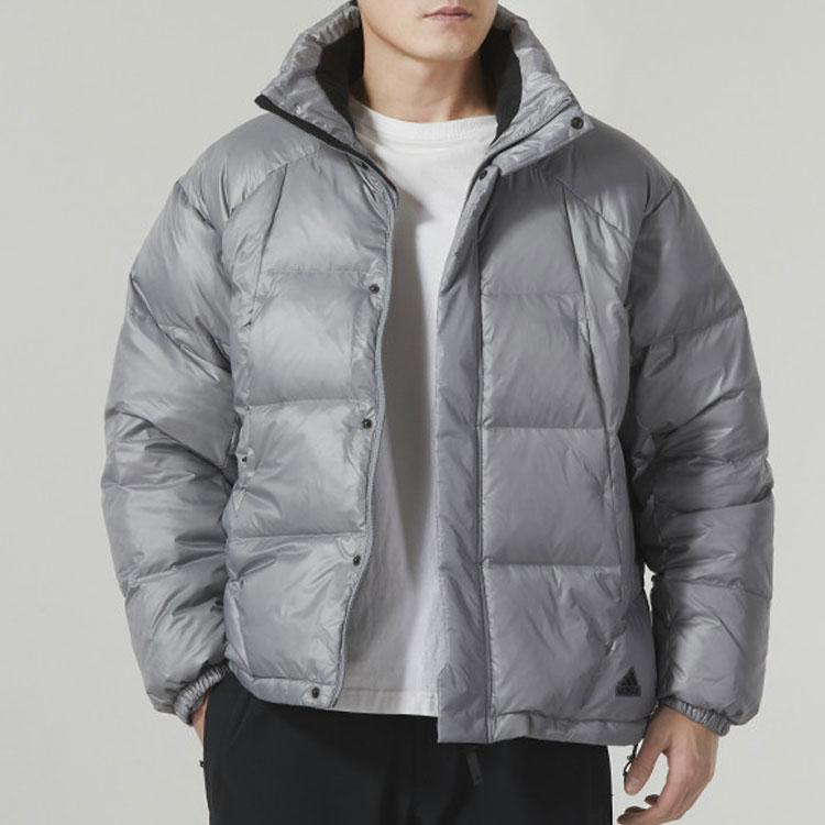 New Adidas Down Jackets Men Gray IL8928